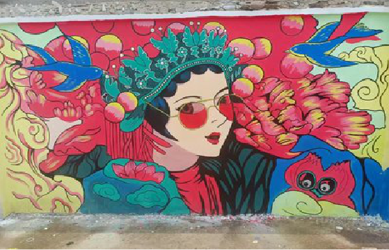 华容墙体彩绘-网红墙