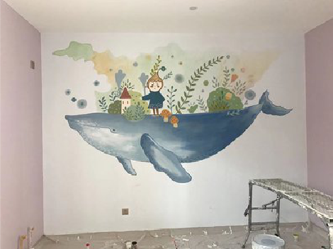 华容手绘墙的特点及优势。